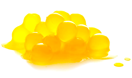 yellow boba pearls